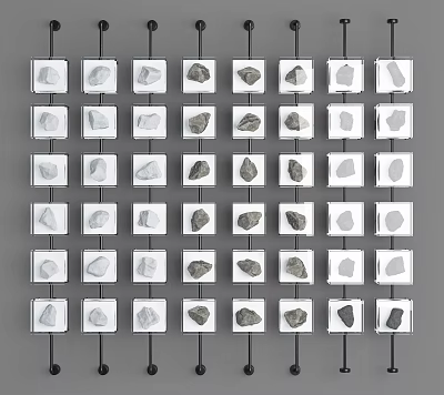 Modern Specimen Specimen Wall Stone Stone Specimen 3d model