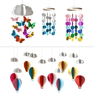 Modern Chandelier Children's Chandelier Combination 3d model