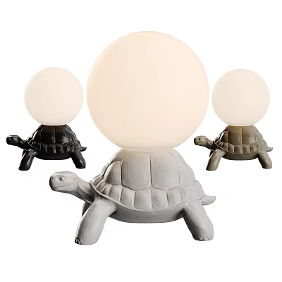 Modern Table Lamp Cute Turtle Table Lamp 3d model