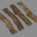 Stone Wood Planks With Natural Texture And Organic Shapes For Decorative Projects
