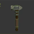Sculpture Carving Hammer With Metal Head And Wooden Leather Wrapped Handle