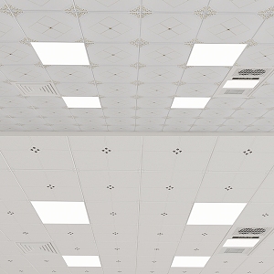 Aluminum gusset ceiling 3d model