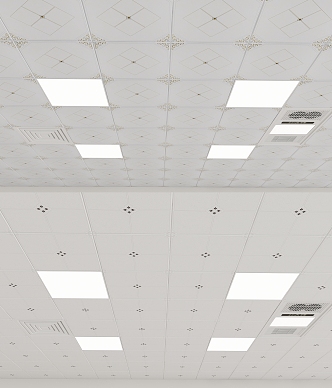 Aluminum gusset ceiling 3d model