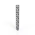 Sturdy Black Vertical Metal Truss With Cross Support Structure For Event Setup