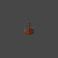 Traditional Wooden Boat With Blue Canopy And Outboard Motor For Water Travel