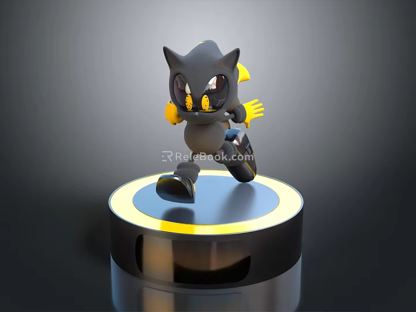 Robot Assistant Small Robot Butler Robot Butler Figure Game Figure 3d model