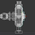 Green Industrial Pump Equipment With Metal Base And Circular Mechanical Structure