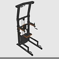 Fitness Training Equipment With Black Frame Orange Seat And Stable Structure For Gym Workout