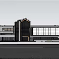 Building of Sales Office 3d model