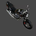 Sleek Modern Motorcycle Design With Chrome Finish Black Seat And Red Accents