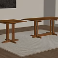 Quiet Other Tables Quiet Dining Table Long Table Square Table 3d model