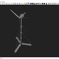 Home Use Small Wind Turbine with Blades Tower and Stable Base Structure for Renewable Energy
