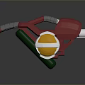 3D Modeled Colorful Computer Accessory With Red Green And Yellow Design