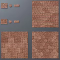 Various Brown Textured Floor Tiles With Different Pattern Designs For Home 3d model
