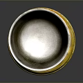 Artisan Crafted Silver Goblet With Intricate Carved Patterns And Golden Base