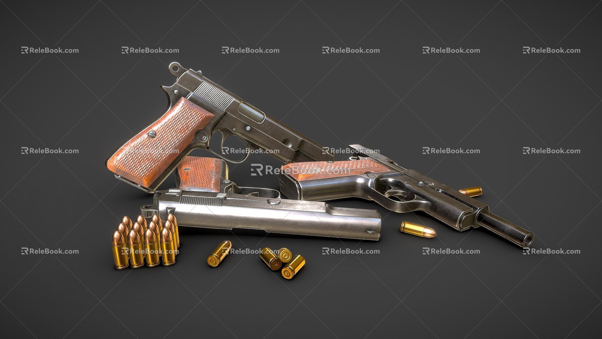 High power millimeter pistol 3d model