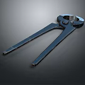 Pipe pliers vise bench vise wrench tool hardware tool processing tool furniture 3d model