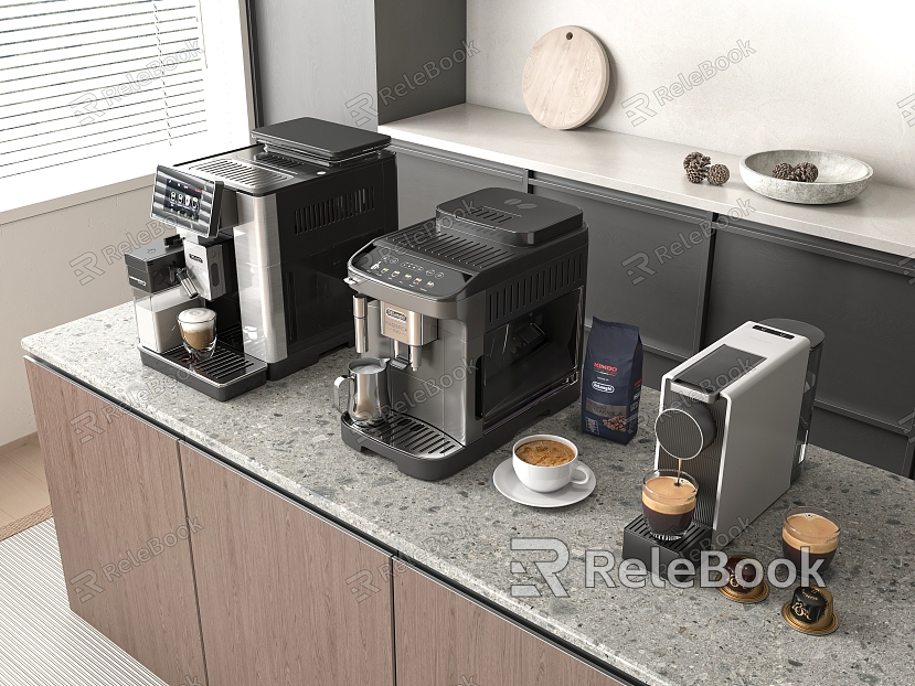 Modern coffee machine model