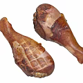 Juicy Golden Brown Roasted Chicken Drumsticks With Crispy Skin Ready to Serve
