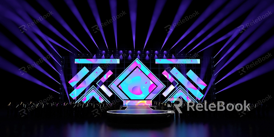 Event Stage Music Festival Stage Outdoor Stage model