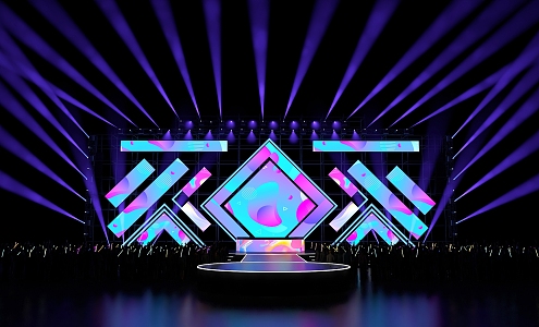 Event Stage Music Festival Stage Outdoor Stage 3d model