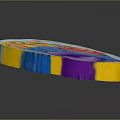 3D Rendered Eukaryotic Cell Structure With Organelles Nucleus And Mitochondria