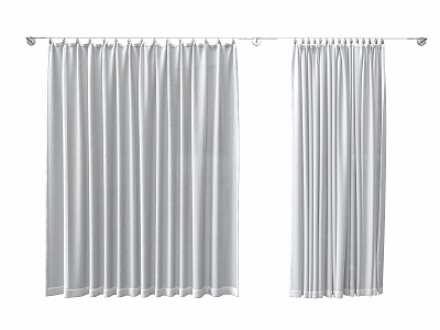 Minimalist Metal Rod Curtain Gauze Curtain Shower Curtain Pleated Curtain Fabric model