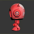 Industrial Robot Single Wheel Robot Double Wheel Robot Assistant Small Robot 3d model
