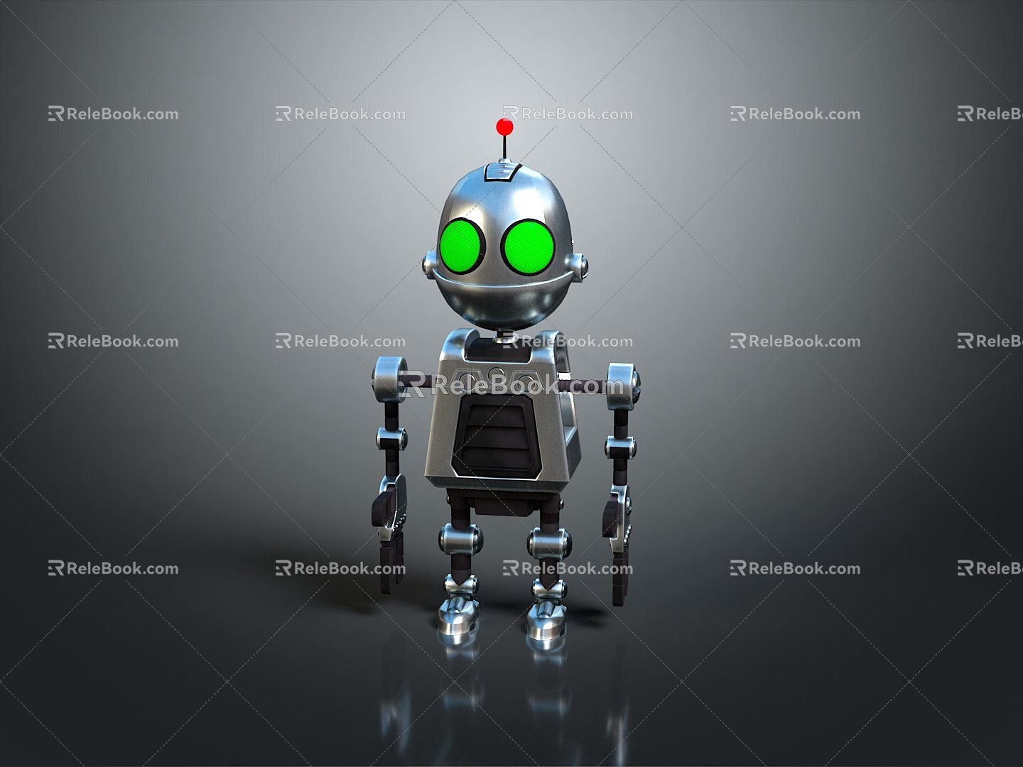 Industrial Robot Single Wheel Robot Double Wheel Robot Robot Robot Assistant Small Robot 3d model