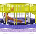 Modern slide children'slide 3d model