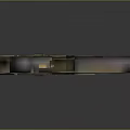 Modern Tactical Pistol Design With Metallic Body And Patterned Grip