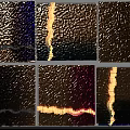 Modern Wall Decor With Textured Surfaces Gold Black Purple Tones And Glossy Sheen