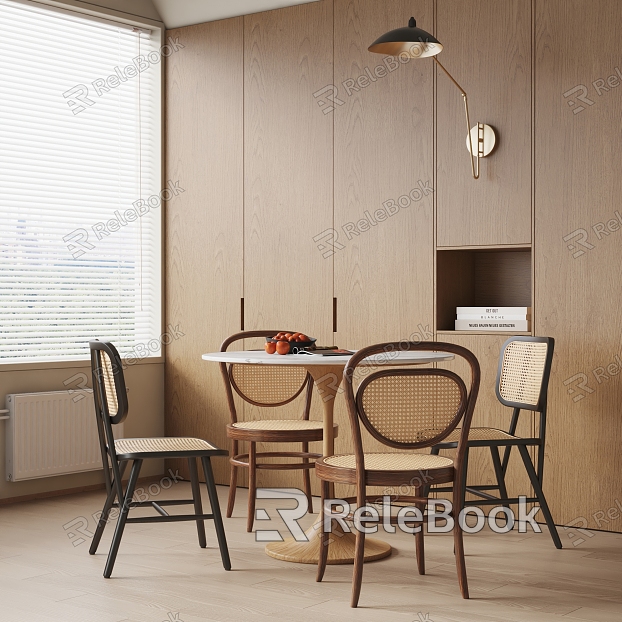 Quiet Dining Table and Chair Combination Dining Table and Chair model