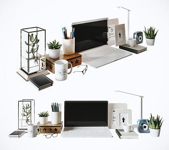 Modern Laptop Desktop Ornaments 3d model