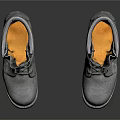 Rugged Gray High Top Boots with Laces and Thick Wear Resistant Soles