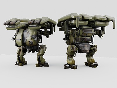 Cyberpunk style sci-fi robot Mecack Century sci-fi style robot war robot 3d model