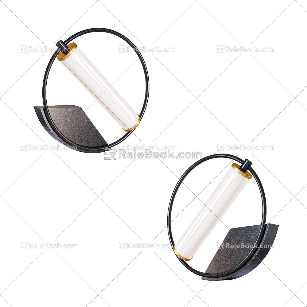 Modern slash wall lamp 3d model