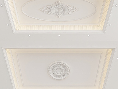 European-style ceiling 3d model