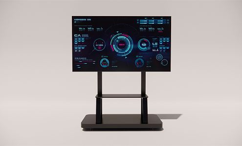 Modern all-in-one TV all-in-one 3d model