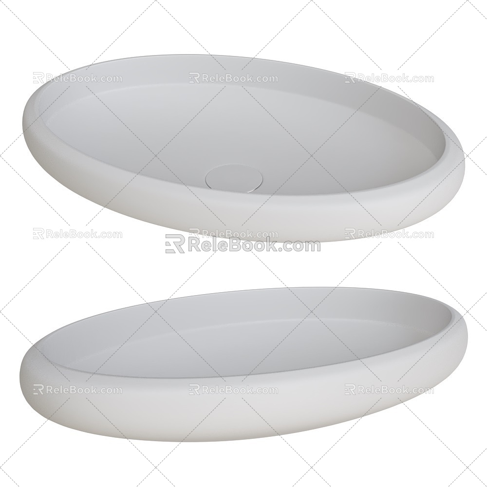 Vily oval washbasin 18w 3d model