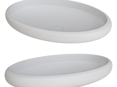 Vily oval washbasin 18w 3d model