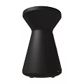 Modern Black Single Chair Design With Unique Sculptural Shape And Smooth Lines