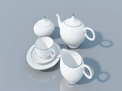 Cup Cake Food Tea Cup 3d model
