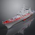 Modern Warship Ship Ship Warship 3d model