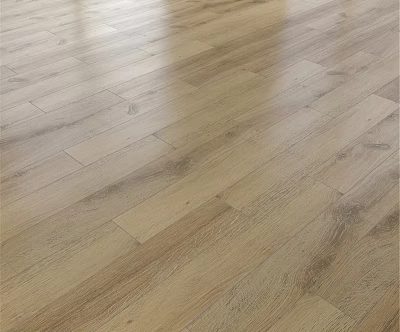 Modern Natural Wooden Flooring With Smooth Surface Grain Texture And Glossy Finish 3d model