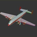 Modern Aircraft Old Civil Aircraft Old Commercial Aircraft 3d model