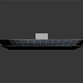 Modern Football Stadium Model Featuring Green Pitch Red Blue Seats And N12 Billboards