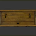Vintage Wooden Storage Box With Drawer And Metal Fasteners Polished Surface For Home Organization