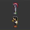 3D Cartoon Game And Animation Characters With Various Outfits And Hairstyles