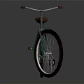 Vintage Green Bicycle With Brown Seat And White Handlebar Design